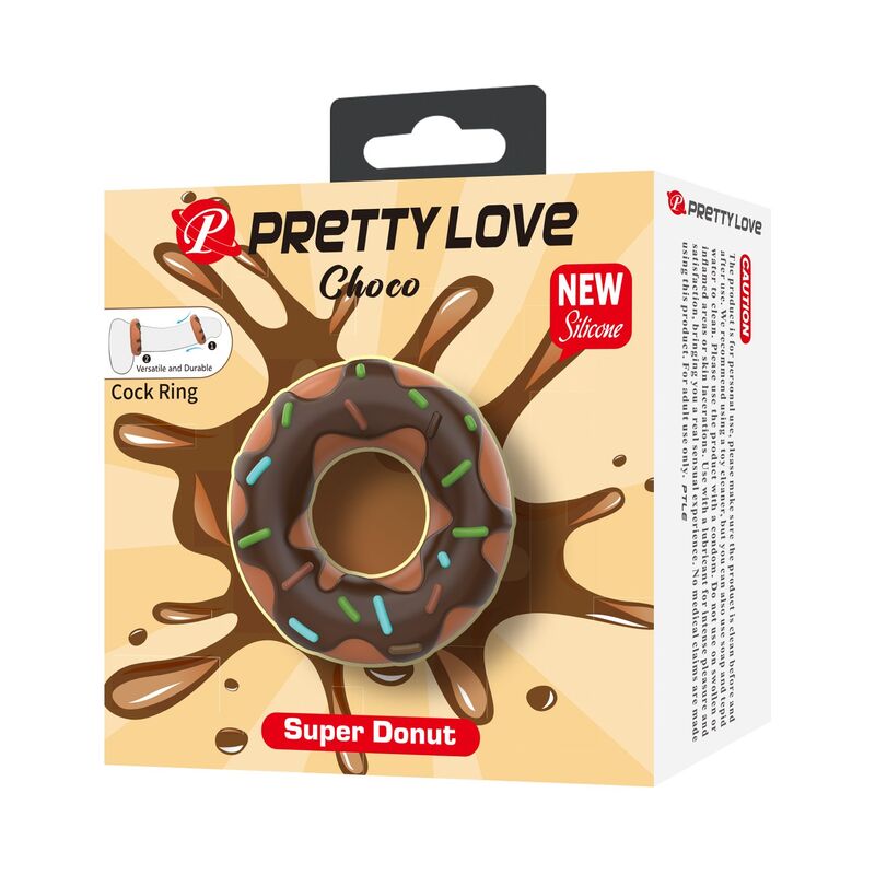 PRETTY LOVE - ANILLO PARA PENE SUPER DONUT MARRÓN 5 PRETTY LOVE - ANILLO PARA PENE SUPER DONUT MARRÓN - Imagen 5
