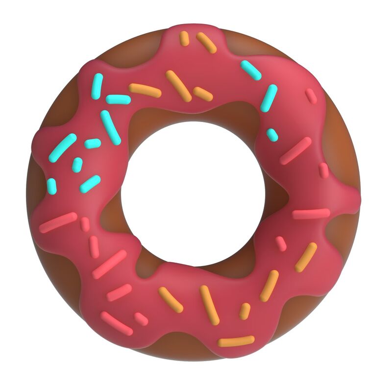 PRETTY LOVE - ANILLO PARA PENE SUPER DONUT ROSA 1 PRETTY LOVE - ANILLO PARA PENE SUPER DONUT ROSA