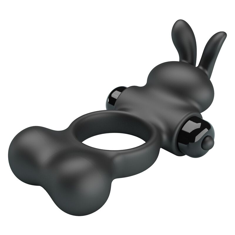 PRETTY LOVE - ANILLO VIBRADOR PARA PENE CON ESTIMULADOR DE CONEJITO 10 FUNCIONES NEGRO 5 PRETTY LOVE - ANILLO VIBRADOR PARA PENE CON ESTIMULADOR DE CONEJITO 10 FUNCIONES NEGRO - Imagen 5