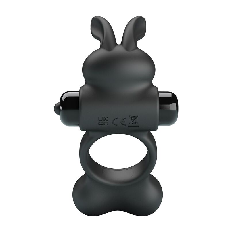 PRETTY LOVE - ANILLO VIBRADOR PARA PENE CON ESTIMULADOR DE CONEJITO 10 FUNCIONES NEGRO 4 PRETTY LOVE - ANILLO VIBRADOR PARA PENE CON ESTIMULADOR DE CONEJITO 10 FUNCIONES NEGRO - Imagen 4