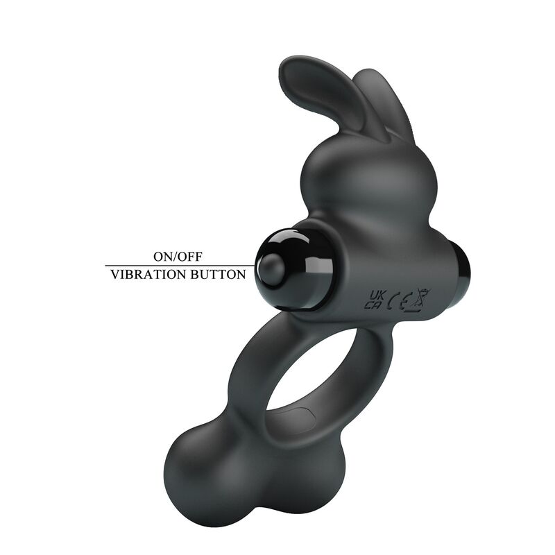 PRETTY LOVE - ANILLO VIBRADOR PARA PENE CON ESTIMULADOR DE CONEJITO 10 FUNCIONES NEGRO 8 PRETTY LOVE - ANILLO VIBRADOR PARA PENE CON ESTIMULADOR DE CONEJITO 10 FUNCIONES NEGRO - Imagen 8