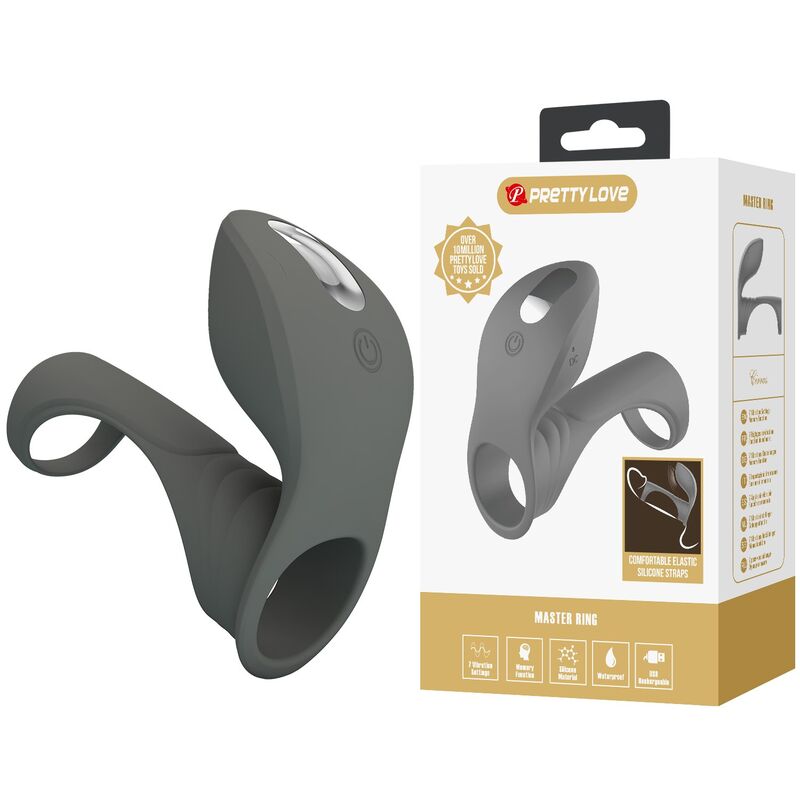 PRETTY LOVE - ANILLO VIBRADOR RECARGABLE CON DOBLE ESTIMULADOR 6 PRETTY LOVE - ANILLO VIBRADOR RECARGABLE CON DOBLE ESTIMULADOR - Imagen 6