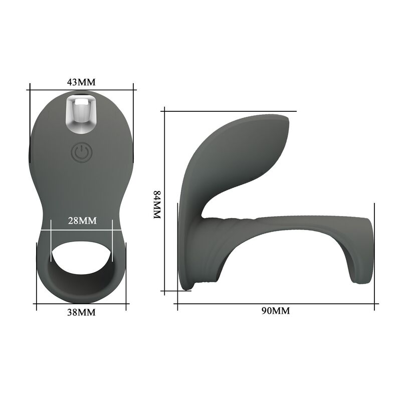 PRETTY LOVE - ANILLO VIBRADOR RECARGABLE CON DOBLE ESTIMULADOR 3 PRETTY LOVE - ANILLO VIBRADOR RECARGABLE CON DOBLE ESTIMULADOR - Imagen 3