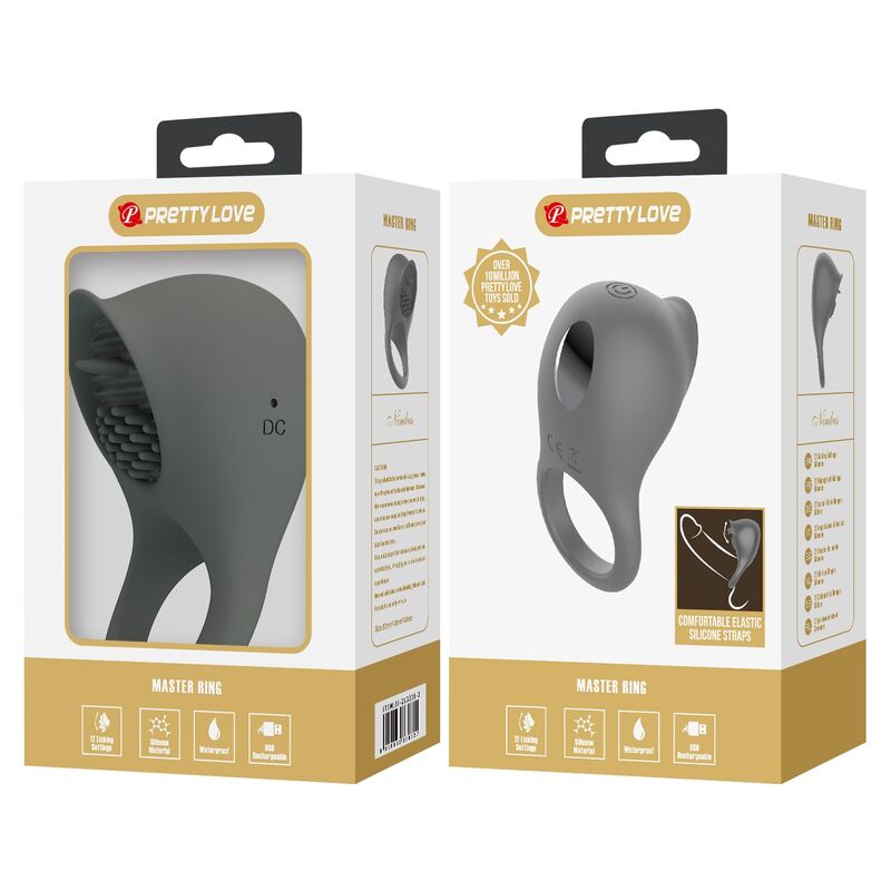 PRETTY LOVE - ANILLO VIBRADOR RECARGABLE CON ESTIMULACIÓN ORAL 2 PRETTY LOVE - ANILLO VIBRADOR RECARGABLE CON ESTIMULACIÓN ORAL - Imagen 2