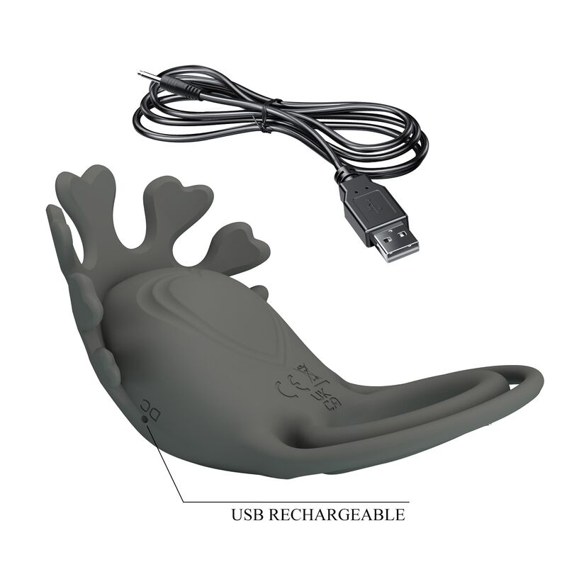 PRETTY LOVE - ANILLO VIBRADOR RECARGABLE CON ESTIMULADOR 5 PRETTY LOVE - ANILLO VIBRADOR RECARGABLE CON ESTIMULADOR - Imagen 5