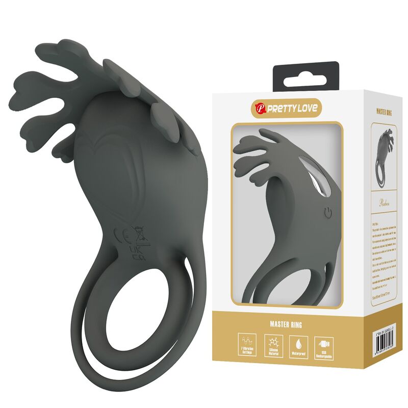 PRETTY LOVE - ANILLO VIBRADOR RECARGABLE CON ESTIMULADOR 9 PRETTY LOVE - ANILLO VIBRADOR RECARGABLE CON ESTIMULADOR - Imagen 9