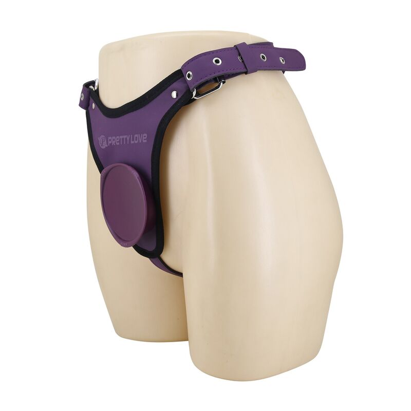 PRETTY LOVE - ARNÉS UNIVERSAL TIPO BRAGA PARA STRAP-ON MORADO Y NEGRO 3 PRETTY LOVE - ARNÉS UNIVERSAL TIPO BRAGA PARA STRAP-ON MORADO Y NEGRO - Imagen 3