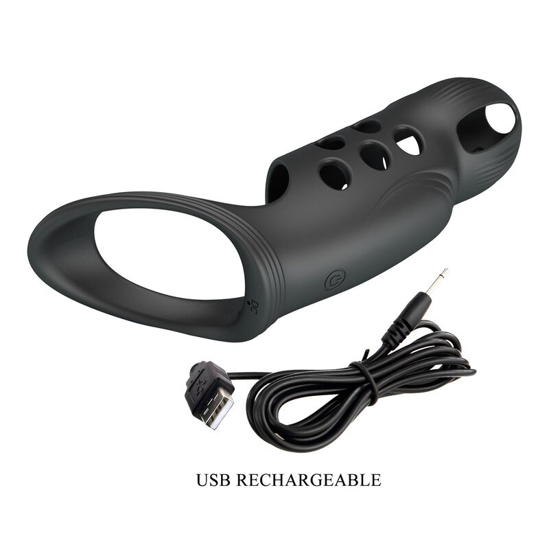 PRETTY LOVE - CRAIG ANILLO PARA PENE VIBRADOR RECARGABLE NEGRO 5 PRETTY LOVE - CRAIG ANILLO PARA PENE VIBRADOR RECARGABLE NEGRO - Imagen 5