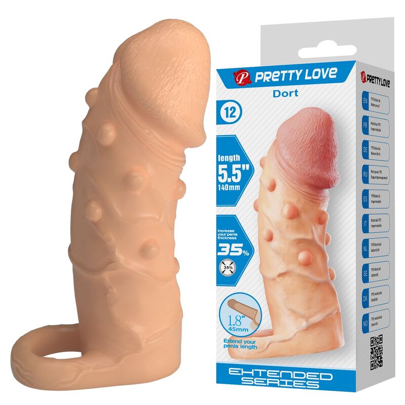PRETTY LOVE - DORT FUNDA PARA PENE EXTENSORA 14 CM Ø 4 CM COLOR NATURAL 8 PRETTY LOVE - DORT FUNDA PARA PENE EXTENSORA 14 CM Ø 4 CM COLOR NATURAL - Imagen 8