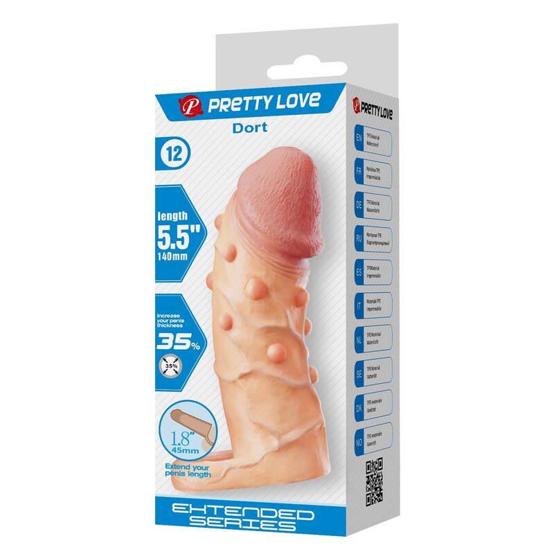 PRETTY LOVE - DORT FUNDA PARA PENE EXTENSORA 14 CM Ø 4 CM COLOR NATURAL 3 PRETTY LOVE - DORT FUNDA PARA PENE EXTENSORA 14 CM Ø 4 CM COLOR NATURAL - Imagen 3