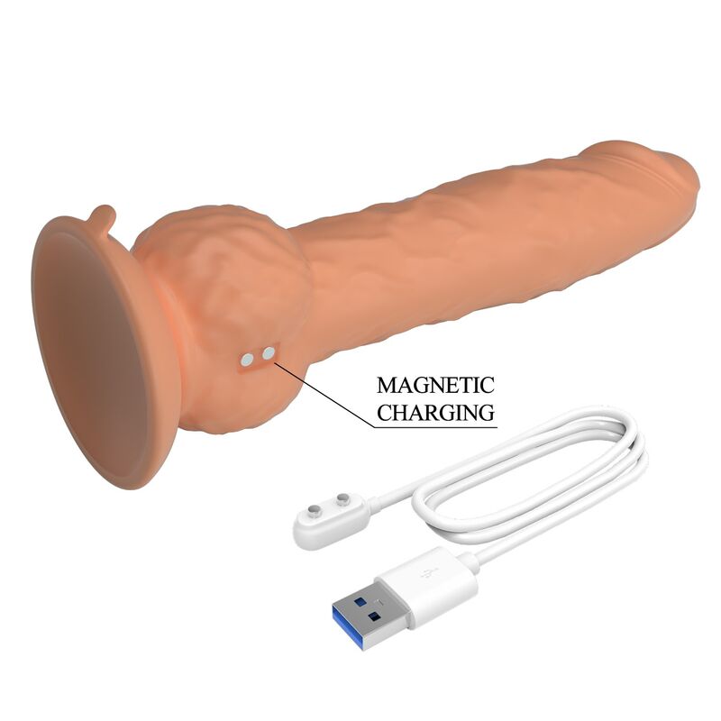 PRETTY LOVE - EREN DILDO VIBRADOR CON EMPUJE 20,5 CM Ø 4,5 CM COLOR NATURAL 6 PRETTY LOVE - EREN DILDO VIBRADOR CON EMPUJE 20,5 CM Ø 4,5 CM COLOR NATURAL - Imagen 6
