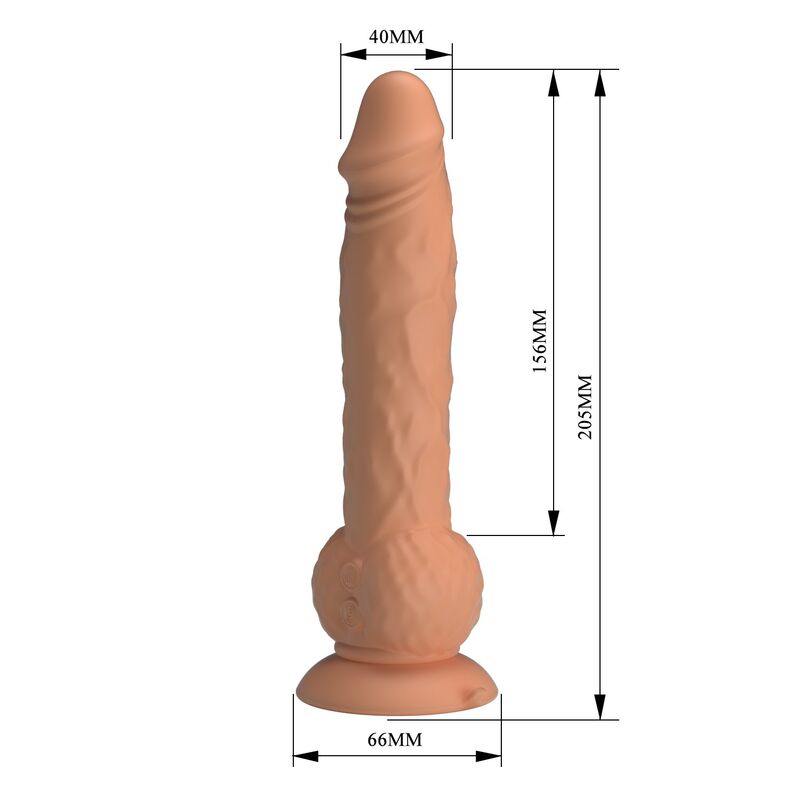 PRETTY LOVE - EREN DILDO VIBRADOR CON EMPUJE 20,5 CM Ø 4,5 CM COLOR NATURAL 7 PRETTY LOVE - EREN DILDO VIBRADOR CON EMPUJE 20,5 CM Ø 4,5 CM COLOR NATURAL - Imagen 7