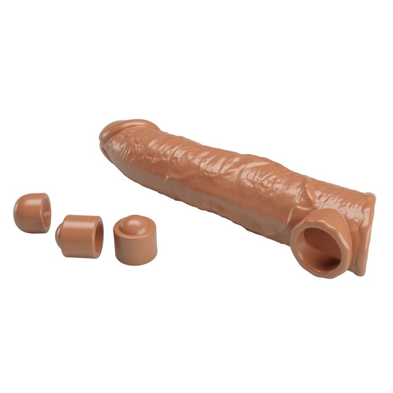 PRETTY LOVE - FUNDA EXTENSORA PARA PENE AJUSTABLE 26 CM Ø 4 CM COLOR MARRÓN 6 PRETTY LOVE - FUNDA EXTENSORA PARA PENE AJUSTABLE 26 CM Ø 4 CM COLOR MARRÓN - Imagen 6