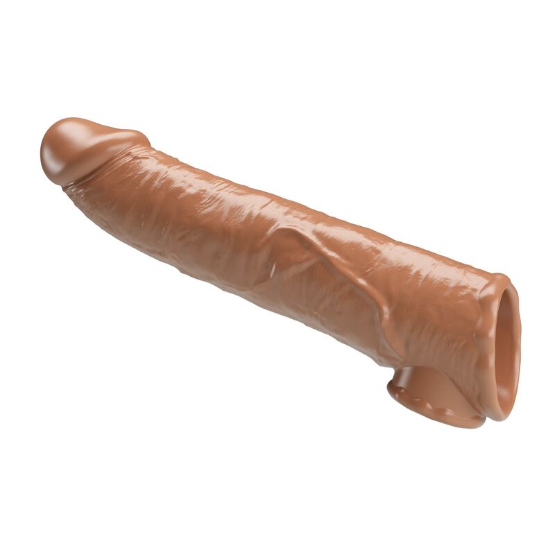 PRETTY LOVE - FUNDA EXTENSORA PARA PENE AJUSTABLE 26 CM Ø 4 CM COLOR MARRÓN 2 PRETTY LOVE - FUNDA EXTENSORA PARA PENE AJUSTABLE 26 CM Ø 4 CM COLOR MARRÓN - Imagen 2