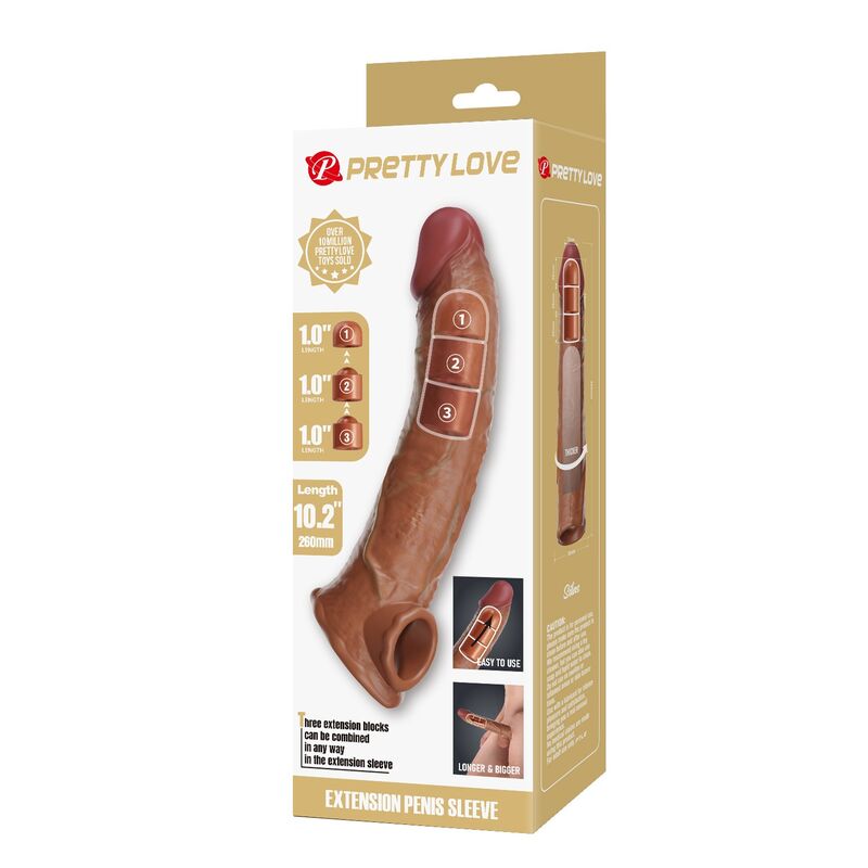 PRETTY LOVE - FUNDA EXTENSORA PARA PENE AJUSTABLE 26 CM Ø 4 CM COLOR NATURAL 5 PRETTY LOVE - FUNDA EXTENSORA PARA PENE AJUSTABLE 26 CM Ø 4 CM COLOR NATURAL - Imagen 5