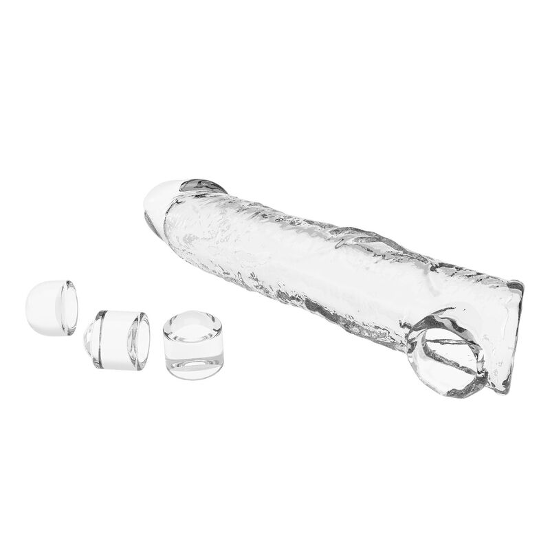PRETTY LOVE - FUNDA EXTENSORA PARA PENE AJUSTABLE 26 CM Ø 4 CM COLOR TRANSPARENTE 9 PRETTY LOVE - FUNDA EXTENSORA PARA PENE AJUSTABLE 26 CM Ø 4 CM COLOR TRANSPARENTE - Imagen 9
