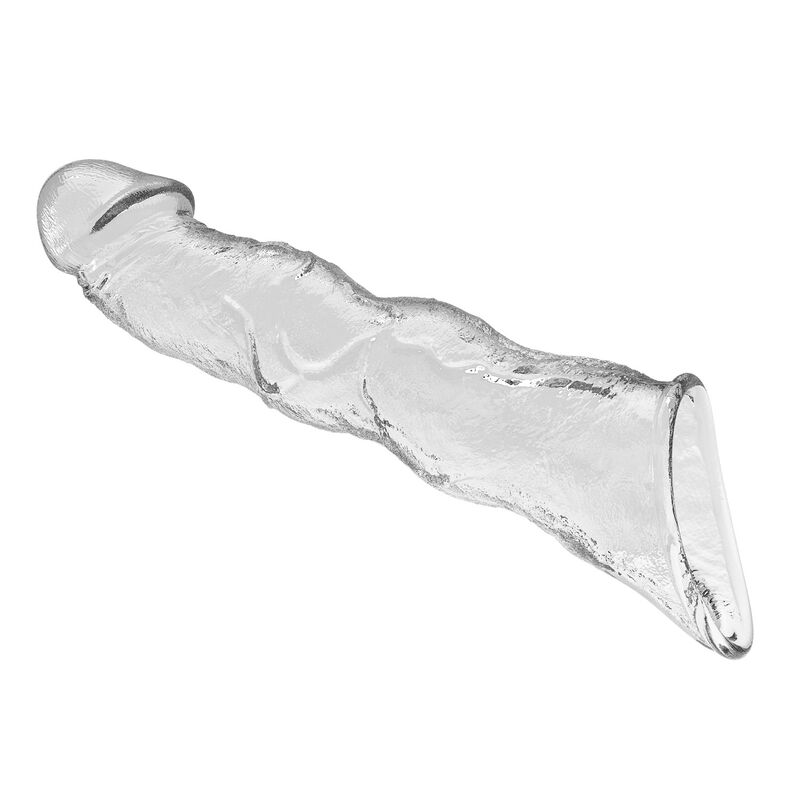 PRETTY LOVE - FUNDA EXTENSORA PARA PENE AJUSTABLE 28 CM Ø 4,5 CM COLOR TRANSPARENTE 2 PRETTY LOVE - FUNDA EXTENSORA PARA PENE AJUSTABLE 28 CM Ø 4,5 CM COLOR TRANSPARENTE - Imagen 2