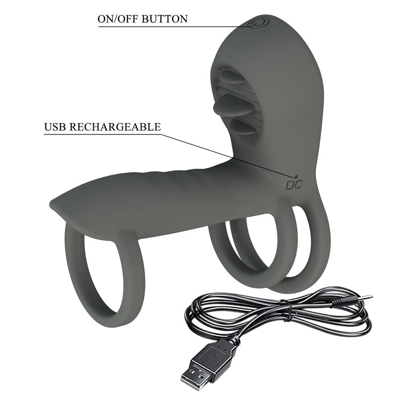 PRETTY LOVE - FUNDA PARA PENE CON DOBLE ESTIMULACIÓN Y EFECTO ORAL 4 PRETTY LOVE - FUNDA PARA PENE CON DOBLE ESTIMULACIÓN Y EFECTO ORAL - Imagen 4