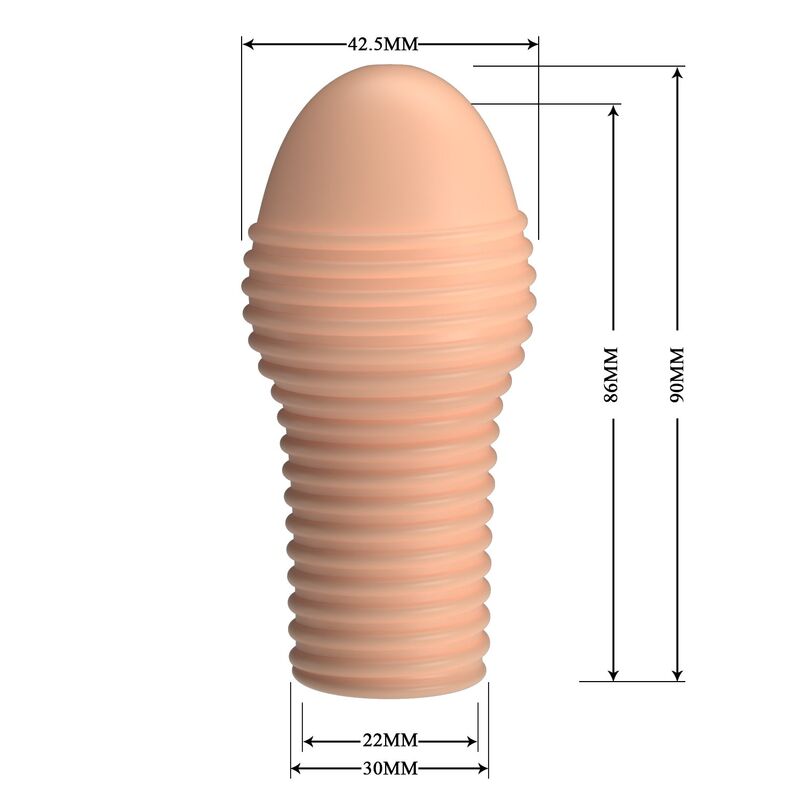 PRETTY LOVE - HOTTT FUNDA PARA PENE GET YOUR PENIS THICKER COLOR NATURAL 2 PRETTY LOVE - HOTTT FUNDA PARA PENE GET YOUR PENIS THICKER COLOR NATURAL - Imagen 2