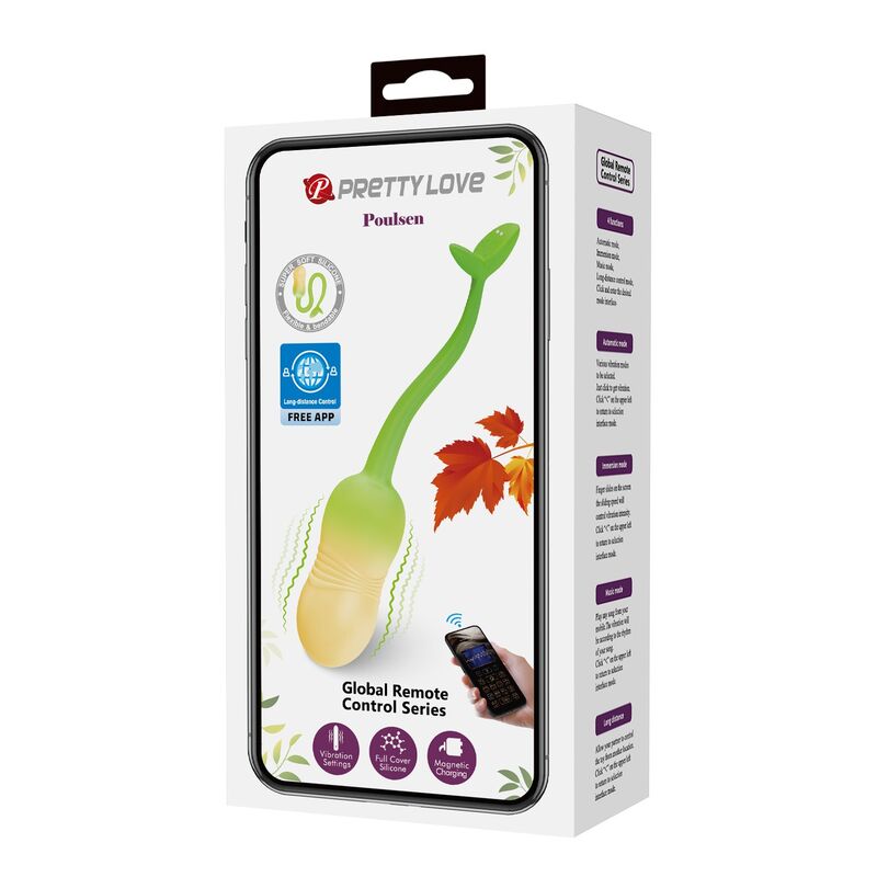 PRETTY LOVE - HUEVO VIBRADOR PULSEN CONTROL APP 12 FUNCIONES RECARGABLE USB VERDE-AMARILLO 20 PRETTY LOVE - HUEVO VIBRADOR PULSEN CONTROL APP 12 FUNCIONES RECARGABLE USB VERDE-AMARILLO - Imagen 20
