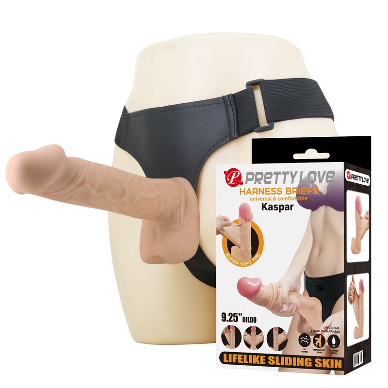 PRETTY LOVE - KASPAR ARNÉS CON DILDO FLEXIBLE 21 CM Ø 5 CM COLOR NATURAL 2 PRETTY LOVE - KASPAR ARNÉS CON DILDO FLEXIBLE 21 CM Ø 5 CM COLOR NATURAL - Imagen 2