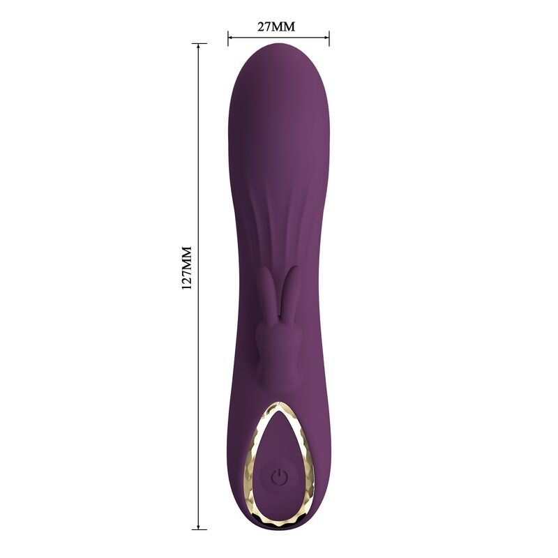 PRETTY LOVE - LANDYN VIBRADOR RABBIT RECARGABLE 10 FUNCIONES MORADO 4 PRETTY LOVE - LANDYN VIBRADOR RABBIT RECARGABLE 10 FUNCIONES MORADO - Imagen 4