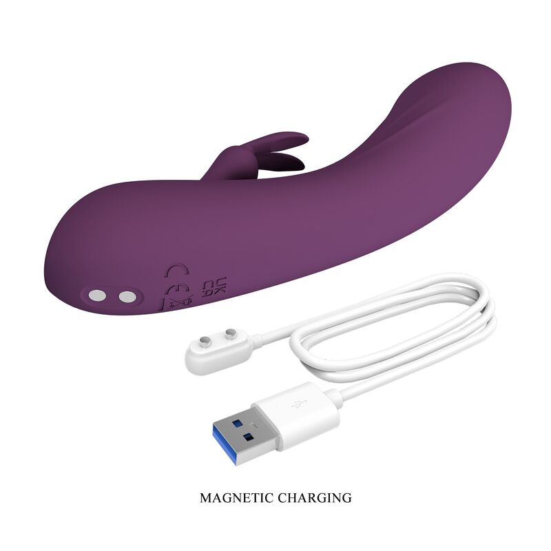 PRETTY LOVE - LANDYN VIBRADOR RABBIT RECARGABLE 10 FUNCIONES MORADO 5 PRETTY LOVE - LANDYN VIBRADOR RABBIT RECARGABLE 10 FUNCIONES MORADO - Imagen 5