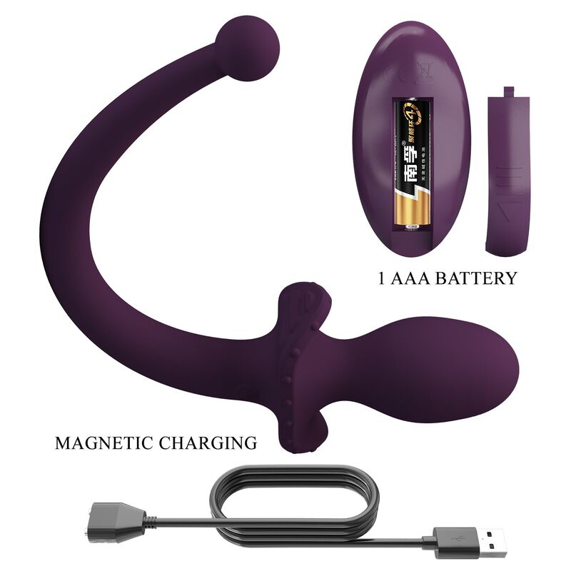 PRETTY LOVE - LIOEA PLUG ANAL CON COLA VIBRADOR 12 FUNCIONES COLOR MORADO CONTROL REMOTO 9 PRETTY LOVE - LIOEA PLUG ANAL CON COLA VIBRADOR 12 FUNCIONES COLOR MORADO CONTROL REMOTO - Imagen 9