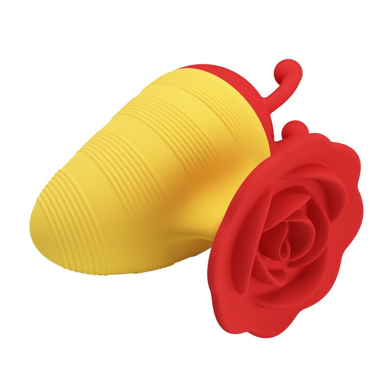 PRETTY LOVE - LITTLE BEE ESTIMULADOR DE CLÍTORIS 7 MODOS RECARGABLE ROJO/AMARILLO 8 PRETTY LOVE - LITTLE BEE ESTIMULADOR DE CLÍTORIS 7 MODOS RECARGABLE ROJO/AMARILLO - Imagen 8
