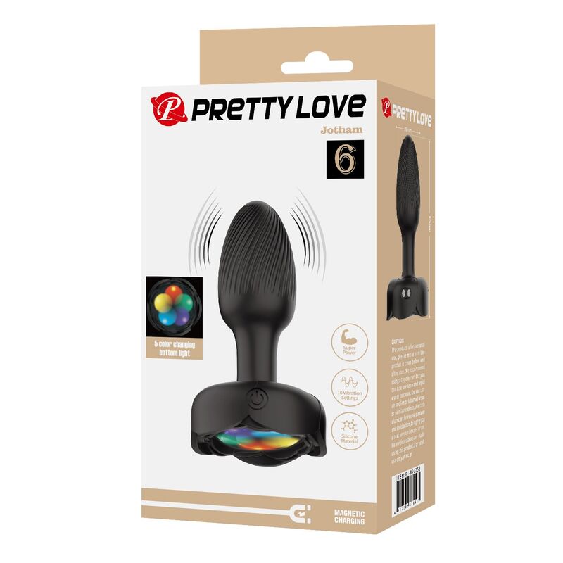 PRETTY LOVE - PLUG ANAL VIBRADOR 10 MODOS RECARGABLE NEGRO 8 PRETTY LOVE - PLUG ANAL VIBRADOR 10 MODOS RECARGABLE NEGRO - Imagen 8