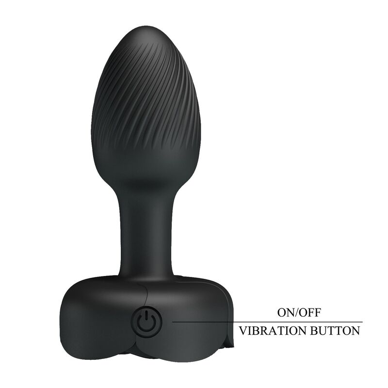 PRETTY LOVE - PLUG ANAL VIBRADOR 10 MODOS RECARGABLE NEGRO 2 PRETTY LOVE - PLUG ANAL VIBRADOR 10 MODOS RECARGABLE NEGRO - Imagen 2