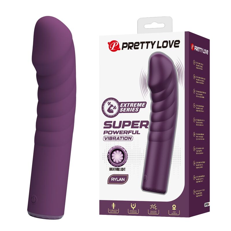 PRETTY LOVE - RYLAND VIBRADOR RECARGABLE 10 FUNCIONES MORADO 4 PRETTY LOVE - RYLAND VIBRADOR RECARGABLE 10 FUNCIONES MORADO - Imagen 4