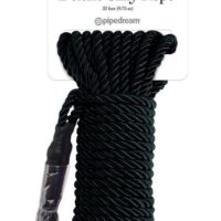 FETISH FANTASY SERIES - CUERDA DE SEDA DELUXE NEGRA 9,75 M