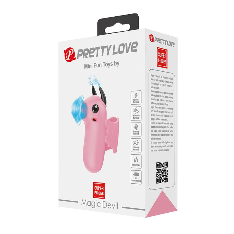 PRETTY LOVE - MAGIC DEVIL ESTIMULADOR DE DEDO RECARGABLE ROSA 5 PRETTY LOVE - MAGIC DEVIL ESTIMULADOR DE DEDO RECARGABLE ROSA - Imagen 5