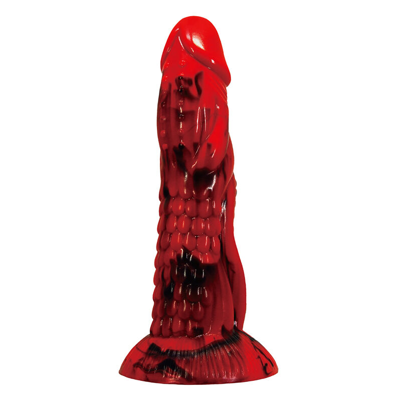 POWER MONSTERS - MINOTAUR DILDO FANTASÍA CON VENTOSA 21 CM Ø 5 CM ROJO Y NEGRO 4 POWER MONSTERS - MINOTAUR DILDO FANTASÍA CON VENTOSA 21 CM Ø 5 CM ROJO Y NEGRO - Imagen 4