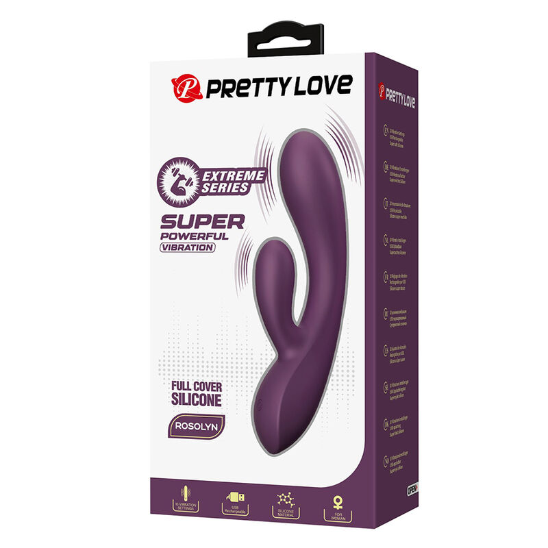 PRETTY LOVE - ROSOLYN VIBRADOR RABBIT RECARGABLE 10 FUNCIONES 6 PRETTY LOVE - ROSOLYN VIBRADOR RABBIT RECARGABLE 10 FUNCIONES - Imagen 6
