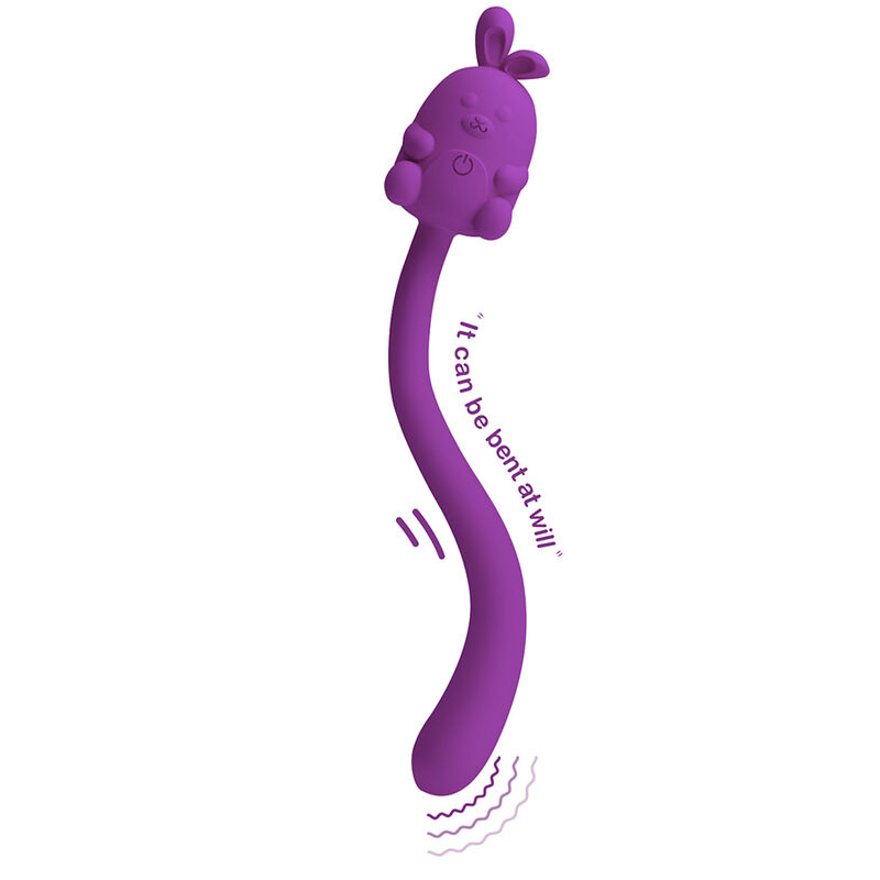 PRETTY LOVE - VIBRADOR FLEXIBLE CUTE BUNNY FLIRTING STICK RECARGABLE USB MORADO 9 PRETTY LOVE - VIBRADOR FLEXIBLE CUTE BUNNY FLIRTING STICK RECARGABLE USB MORADO - Imagen 9