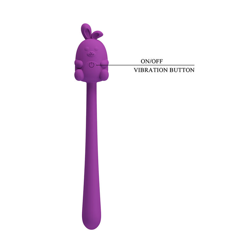 PRETTY LOVE - VIBRADOR FLEXIBLE CUTE BUNNY FLIRTING STICK RECARGABLE USB MORADO 2 PRETTY LOVE - VIBRADOR FLEXIBLE CUTE BUNNY FLIRTING STICK RECARGABLE USB MORADO - Imagen 2