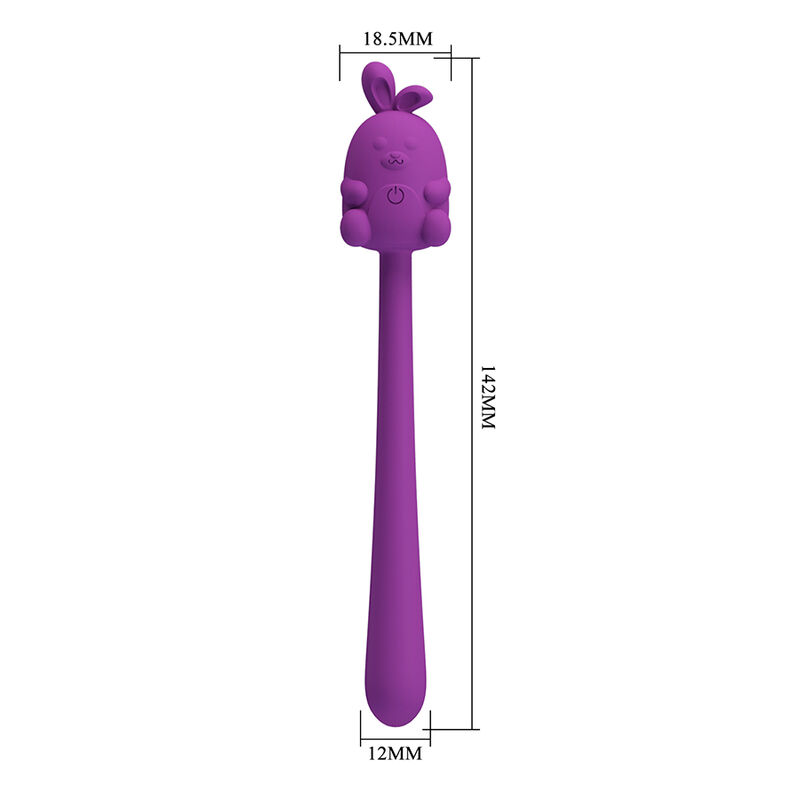 PRETTY LOVE - VIBRADOR FLEXIBLE CUTE BUNNY FLIRTING STICK RECARGABLE USB MORADO 5 PRETTY LOVE - VIBRADOR FLEXIBLE CUTE BUNNY FLIRTING STICK RECARGABLE USB MORADO - Imagen 5