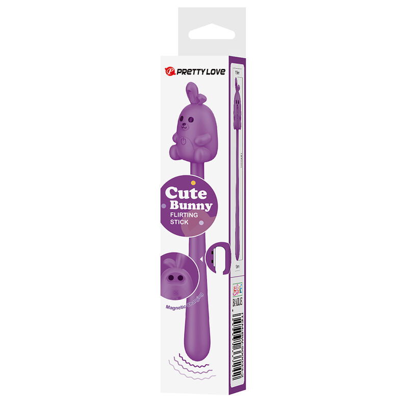 PRETTY LOVE - VIBRADOR FLEXIBLE CUTE BUNNY FLIRTING STICK RECARGABLE USB MORADO 6 PRETTY LOVE - VIBRADOR FLEXIBLE CUTE BUNNY FLIRTING STICK RECARGABLE USB MORADO - Imagen 6