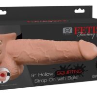 FETISH FANTASY SERIES - ARNÉS CON PENE REALÍSTICO EYACULADOR 22,9CM