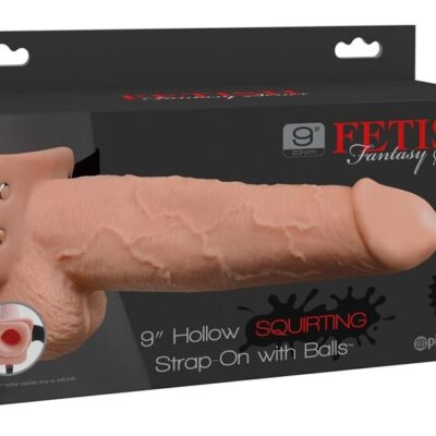 FETISH FANTASY SERIES – ARNÉS CON PENE REALÍSTICO EYACULADOR 22,9CM