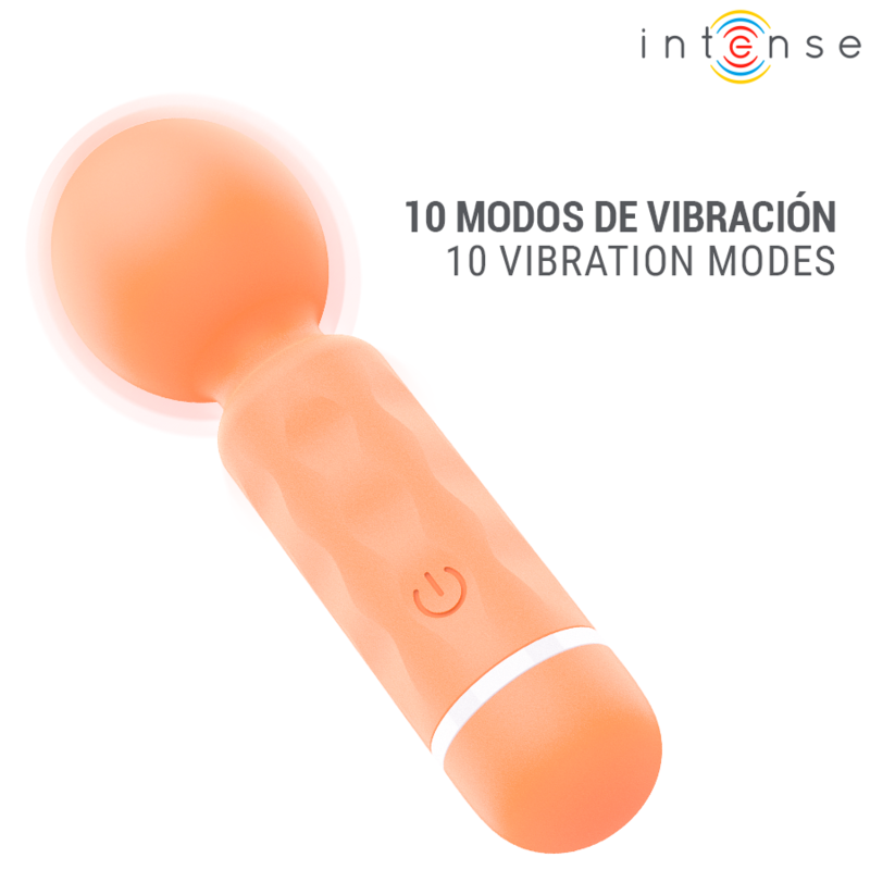INTENSE - JARED MINI WAND MASSAGER RECARGABLE USB NARANJA 5 INTENSE - JARED MINI WAND MASSAGER RECARGABLE USB NARANJA - Imagen 5