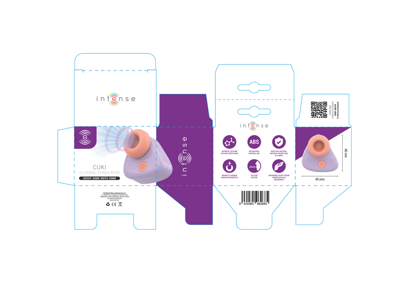 INTENSE - CUKI ESTIMULADOR DE CLÍTORIS POR SUCCIÓN RECARGABLE USB LILA 7 INTENSE - CUKI ESTIMULADOR DE CLÍTORIS POR SUCCIÓN RECARGABLE USB LILA - Imagen 7
