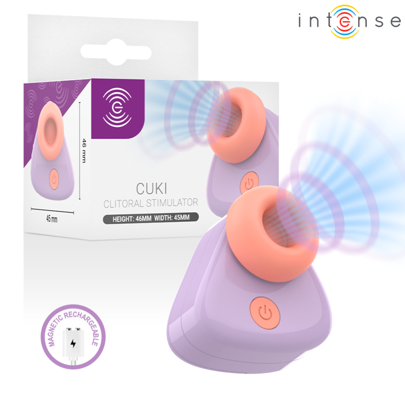 INTENSE - CUKI ESTIMULADOR DE CLÍTORIS POR SUCCIÓN RECARGABLE USB LILA 1 INTENSE - CUKI ESTIMULADOR DE CLÍTORIS POR SUCCIÓN RECARGABLE USB LILA