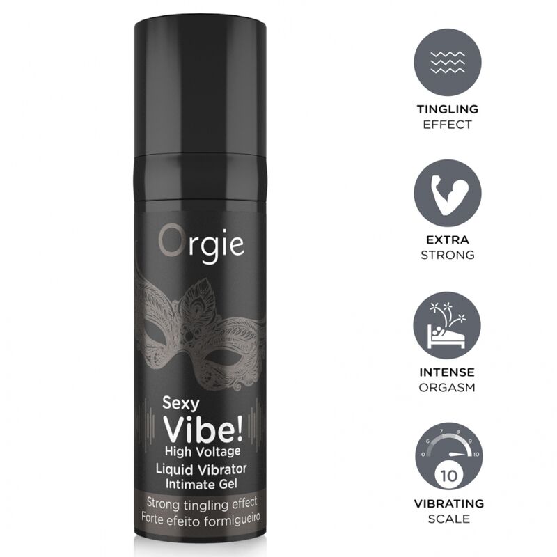 ORGIE - SEXY VIBE! HIGH VOLTAGE GEL ÍNTIMO EFECTO VIBRANTE EXTRA FUERTE 15 ML 7 img 233861 9e06c44a0f32299330d5ee29a50c0d79 1