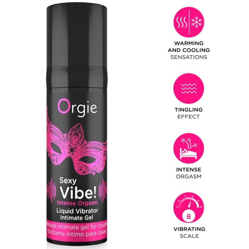 ORGIE - SEXY VIBE! INTENSE ORGASM GEL ÍNTIMO MULTISENSACIÓN 15 ML 1 ORGIE - SEXY VIBE! INTENSE ORGASM GEL ÍNTIMO MULTISENSACIÓN 15 ML