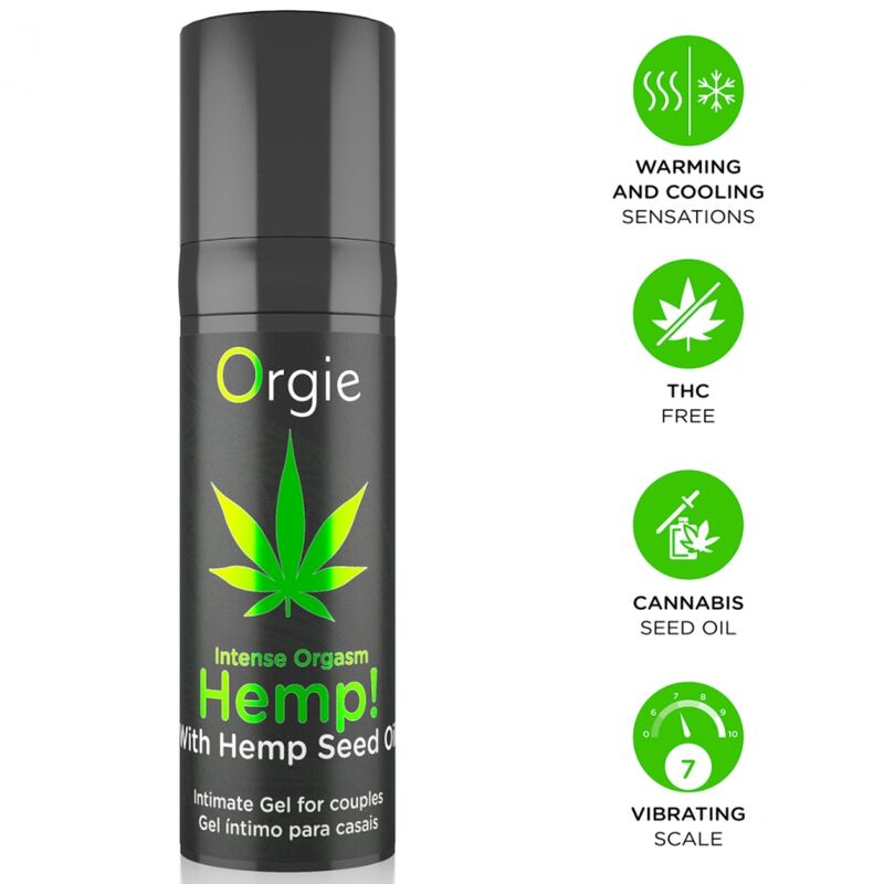ORGIE - HEMP! INTENSE ORGASM GEL ÍNTIMO MULTISENSACIÓN CON ACEITE DE CÁÑAMO 15 ML 11 img 233874 e021001276279de7fbe5fc97163dd893 1