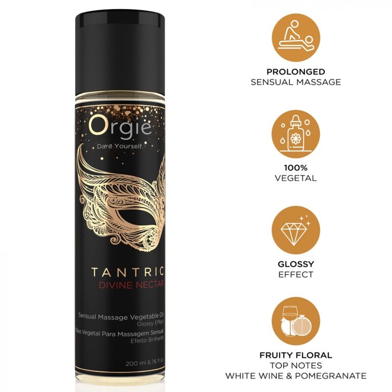 ORGIE - TANTRIC DIVINE NECTAR ACEITE VEGETAL DE MASAJE 200 ML 17 img 233898 96dc759923a7adf7002d1a388279101e 1