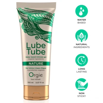 ORGIE – LUBE TUBE NATURE GEL ÍNTIMO BASE AGUA CON INGREDIENTES VEGETALES 150 ML